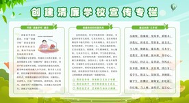 廉洁校园宣传栏展板