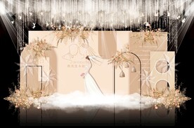 香槟色婚礼背景