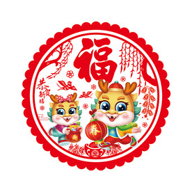 龙年窗花