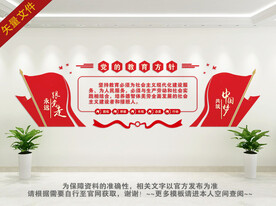 党的教育方针展板