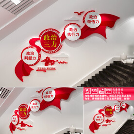 政治三力文化墙