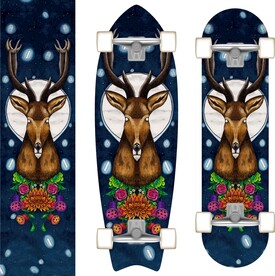 滑板图案设计麋鹿