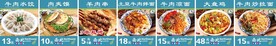 兰州拉面菜牌展板图片