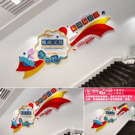 廉政楼道文化墙