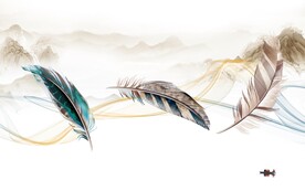 人气 意境中式山水 TIF分层