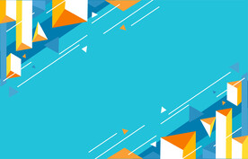 蓝色渐变几何科技背景