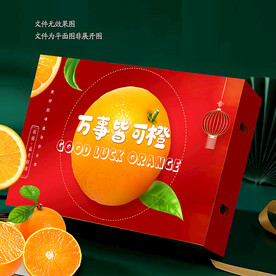 红色橙子包装