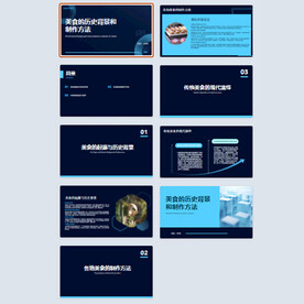 美食历史ppt模板