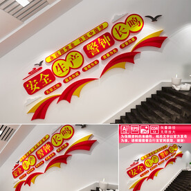 安全生产楼道文化墙