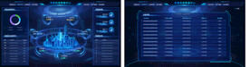 科技感大数据可视化智能界面首页