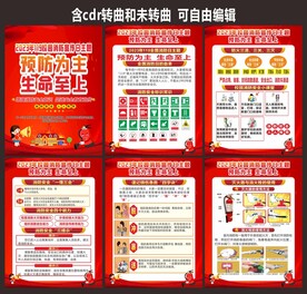 中小学校园消防安全知识海报