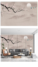 仿手绘高清花鸟