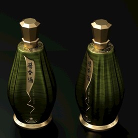 C4D酒瓶