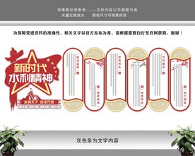 新时代水利精神文化墙