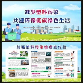 加强塑料污染治理宣传栏