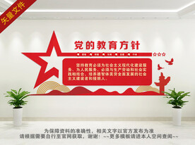 党的教育方针背景墙