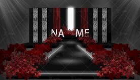 红黑秀场婚礼效果图