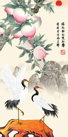 六鹤同春