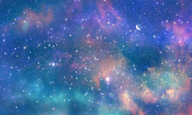 绚丽银河星空背景墙