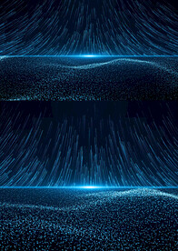 蓝色粒子光线科技晚会背景AE