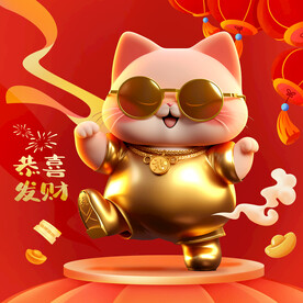 春节招财猫