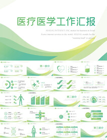 绿色医疗医学工作总结汇报PPT
