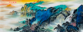 山水画客厅办公室国画