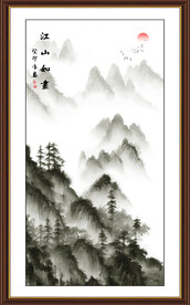 玄关山水画