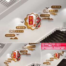 职业教育文化墙