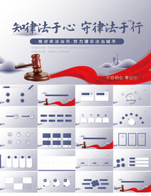 知律法于心守律法于行PPT模板