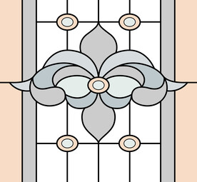 高清分层教堂玻离打印图