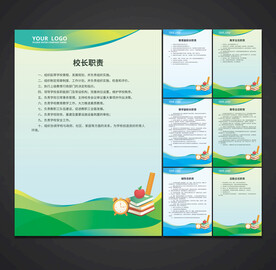 学校职责 制度展板