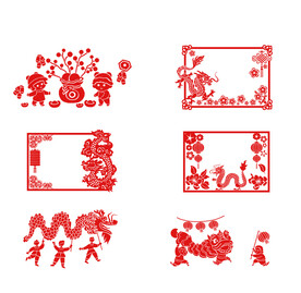 2024龙年窗花剪纸