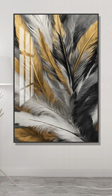 抽象羽毛装饰画