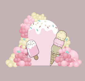 粉色气球生日派对背景