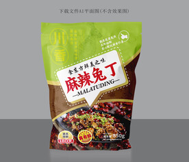 麻辣兔丁包装 