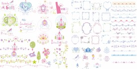 公主背景素材 城堡