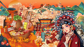 工装串串香背景墙