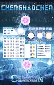 蓝色海报冠名图设计