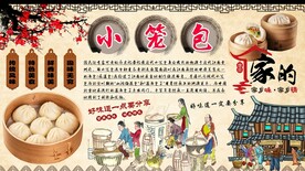 小笼包背景墙
