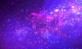 璀璨紫色星空背景图