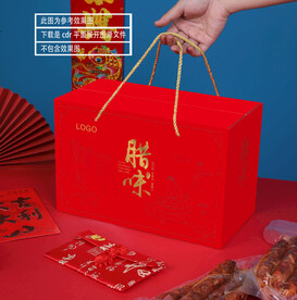 腊味包装 平面展开图