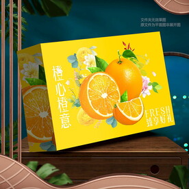 橙子包装  脐橙礼盒 