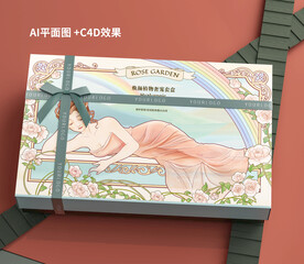 护肤品套盒礼盒设计