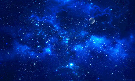 蓝色星空宇宙背景