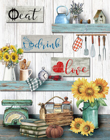 复古木板装饰画