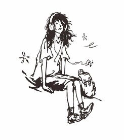 黑白卡通人物素材