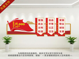 社会主义核心价值观文化墙