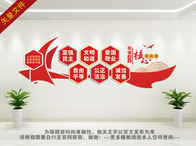 社会主义核心价值观文化墙