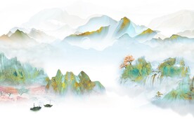 新品 新款高端山水 Tif分层